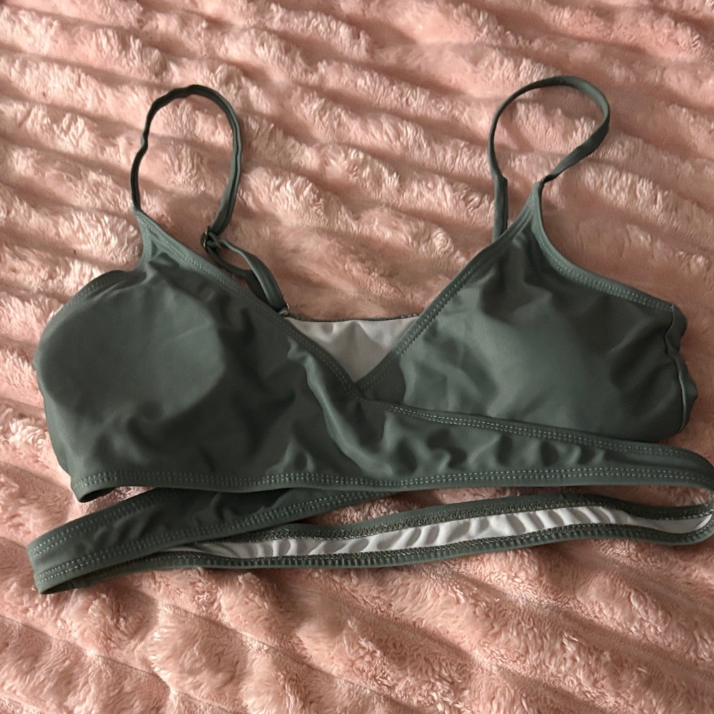 Amazon Olive Bikini Top